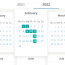 Material Style Monthly Calendar For Vue