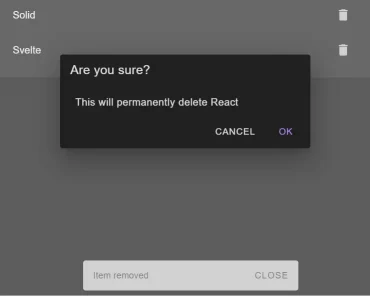 Confirmation Dialog & Snackbar Component – vuetify-use-dialog