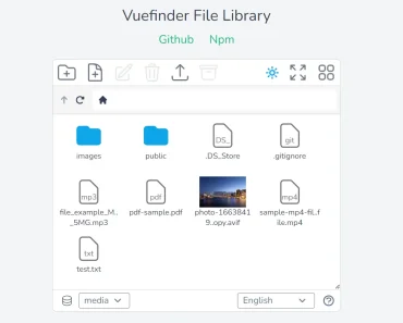 Customizable File Manager For Vue 3 – vueFinder