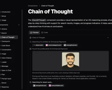 shadcn-vue UI Components for AI App