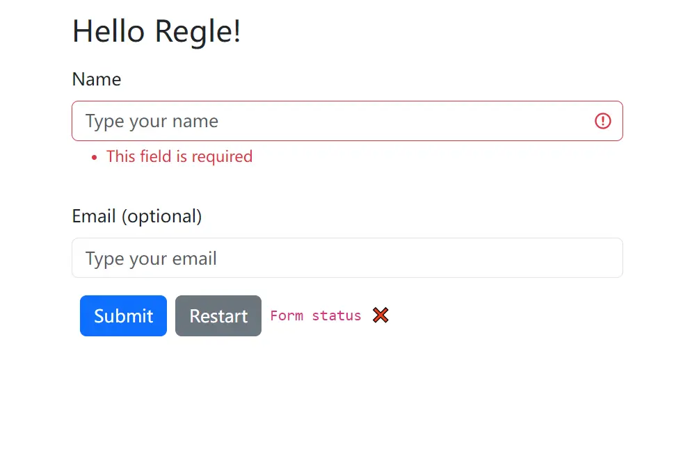 Headless Form Validation Library